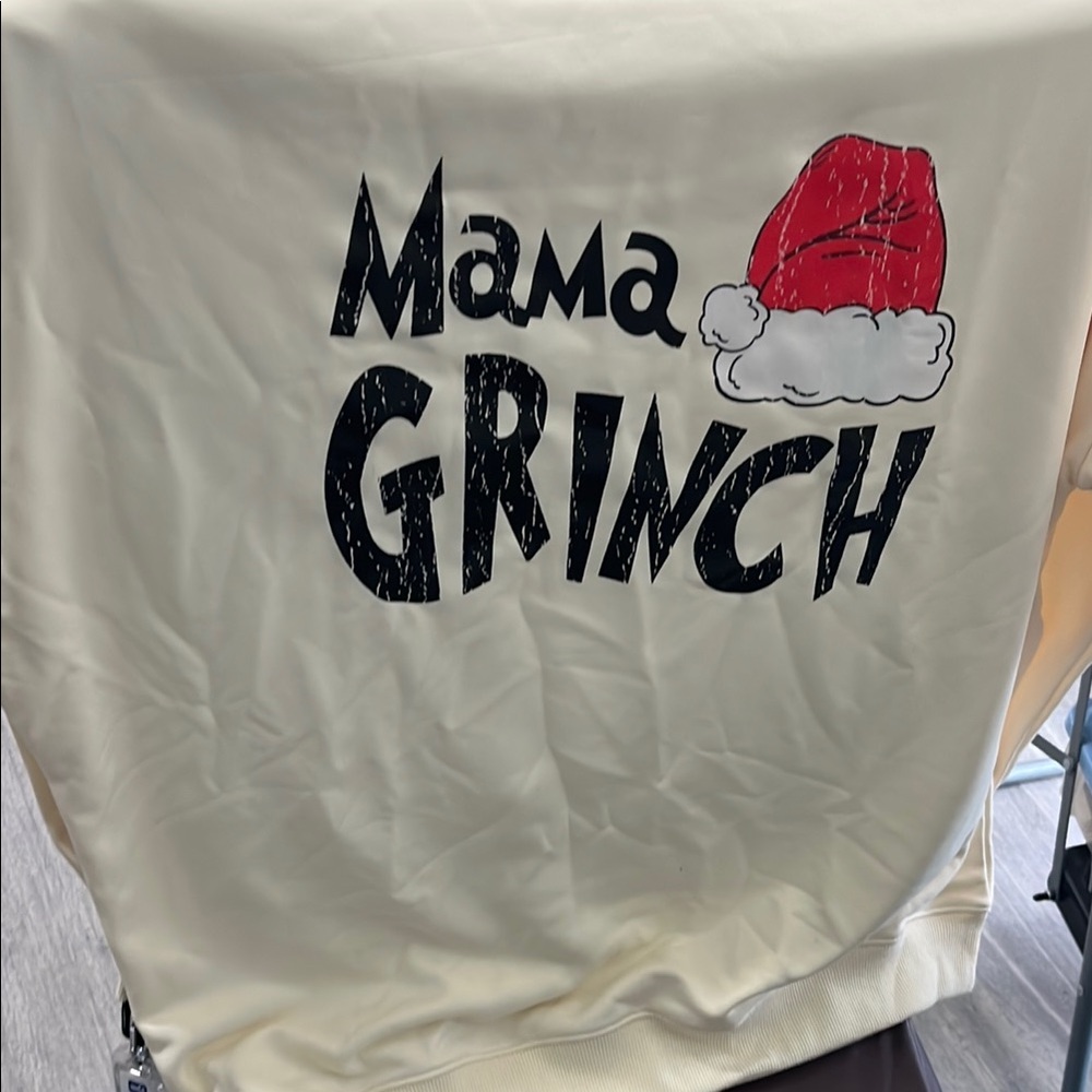 Dr. Seuss Cream Mama Grinch Sweatshirt